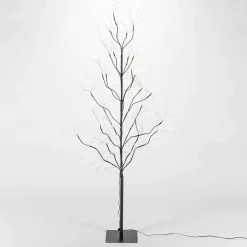 Gerson International 5 Foot Tall Brown Glowing Lighted Tree, Micro Leds