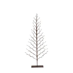Gerson International 5 Foot Tall Brown Pre Lit Tree, 112 Warm White Leds