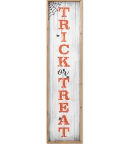 Gerson International 4 Ft Tall Trick Or Treat Halloween Porch Sign, Outdoor Decor