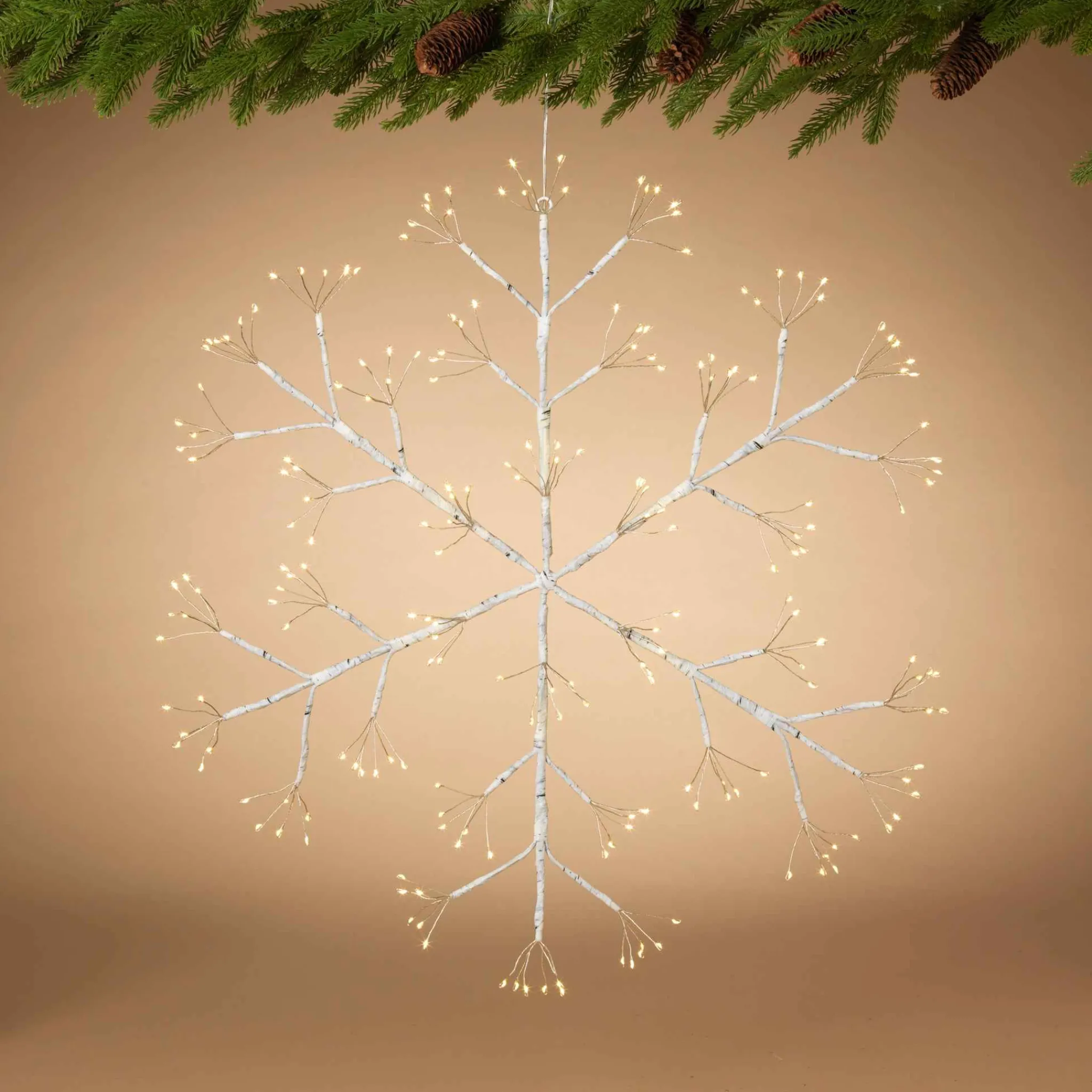 Gerson International 24 In Firecracker Led Snowflake, Outdoor Holiday Decor