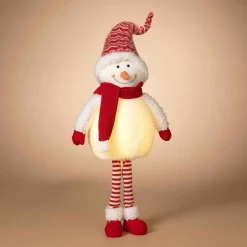 Gerson International Holiday Lighted Standing Snowman Figurine, Battery Operated
