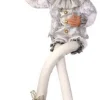 Regency International 30In Fabric White And Silver Bendable Elf
