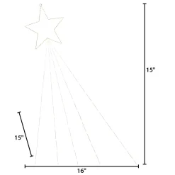 Gerson International 15-Inch Diameter Electric Shooting Star With Five Lighted Tails