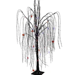 Kurt Adler 4 Foot Willow With 192 Purple And Orange Fairy Lights