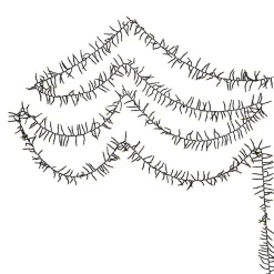 Kurt Adler Cul 1000-Light 33-Foot Cluster Garland With Warm White 3Mm Led Bulbs