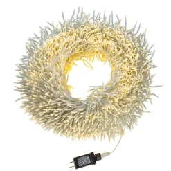 Kurt Adler 98-Foot 3000-Light Cluster Garland With Warm White Led Lights