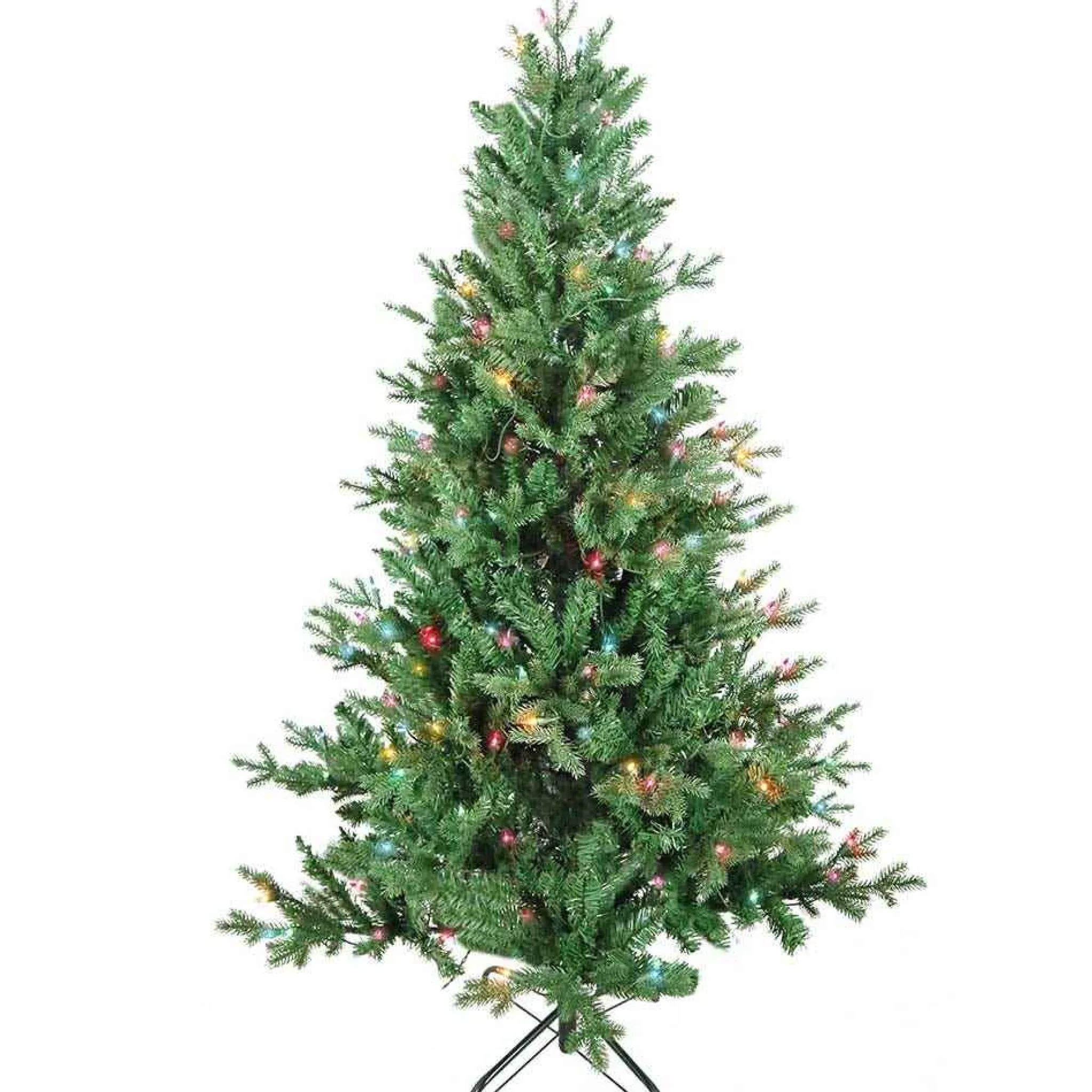 Kurt Adler 5-Foot Pre-Lit Multi-Color Incandescent Jackson Pine Tree