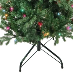 Kurt Adler 4.5-Foot Pre-Lit Multi-Color Incandescent Jackson Pine Tree