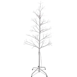 Kurt Adler 4-Foot White Birch Twig Tree With Multi-Color 8-Function Lights