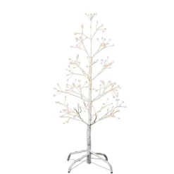 Kurt Adler 3-Foot White Birch Tree With Warm White Led 8 Function Lights