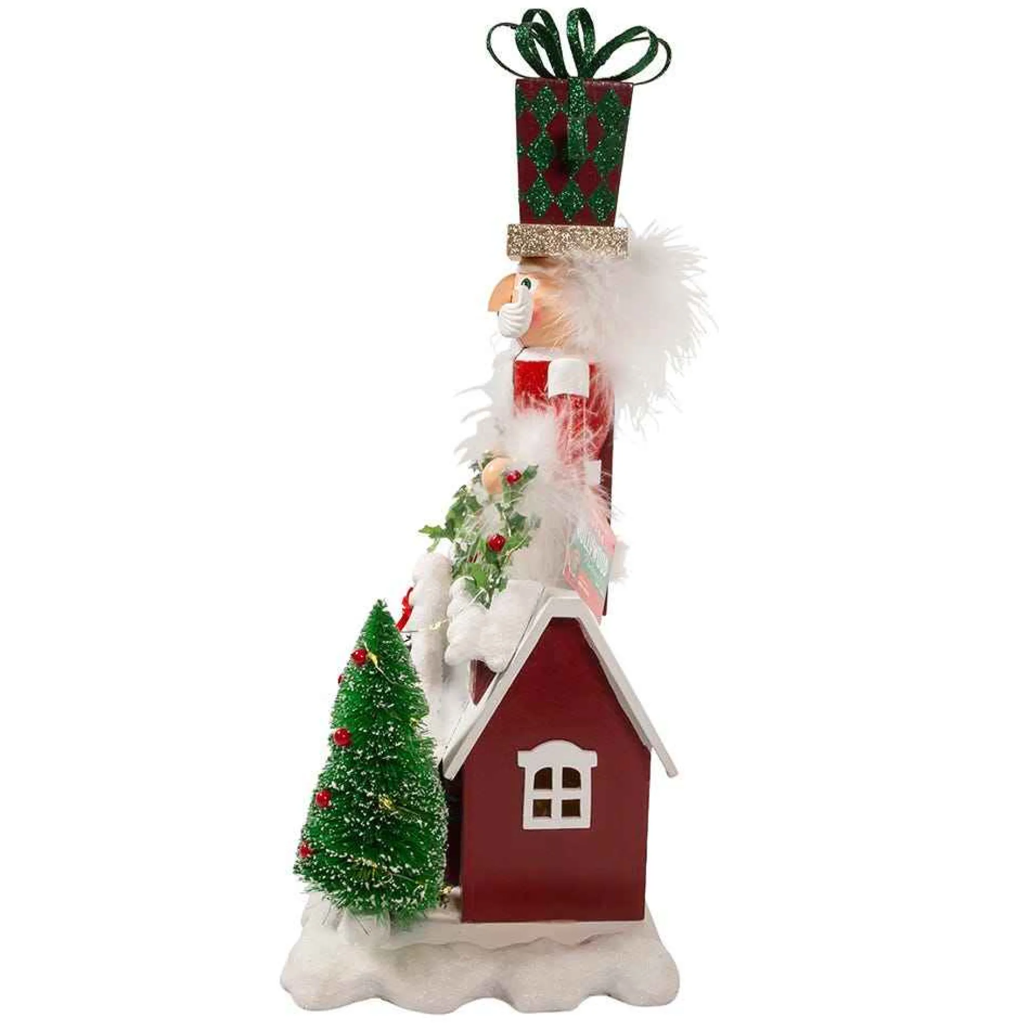 Kurt Adler 18-Inch Battery Operated Deck The Halls Musical Led Nutcracker