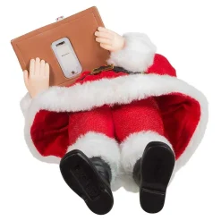 Kurt Adler 11-Inch Battery-Operated Santa With Light-Up Gingerbread House