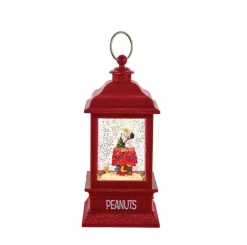 Kurt Adler 9-Inch Battery-Operated Peanuts Lit Musical Water Lantern