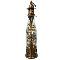 Kurt Adler 15-Inch Battery-Operated Lit Christmas Village Water Lantern
