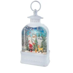 Kurt Adler 9.5-Inch Battery-Operated Lighted Santa Water Lantern