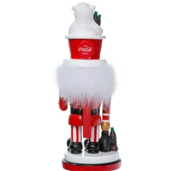 Kurt Adler 15-Inch Coca-Cola Hollywood Nutcracker With Polar Bear Hat