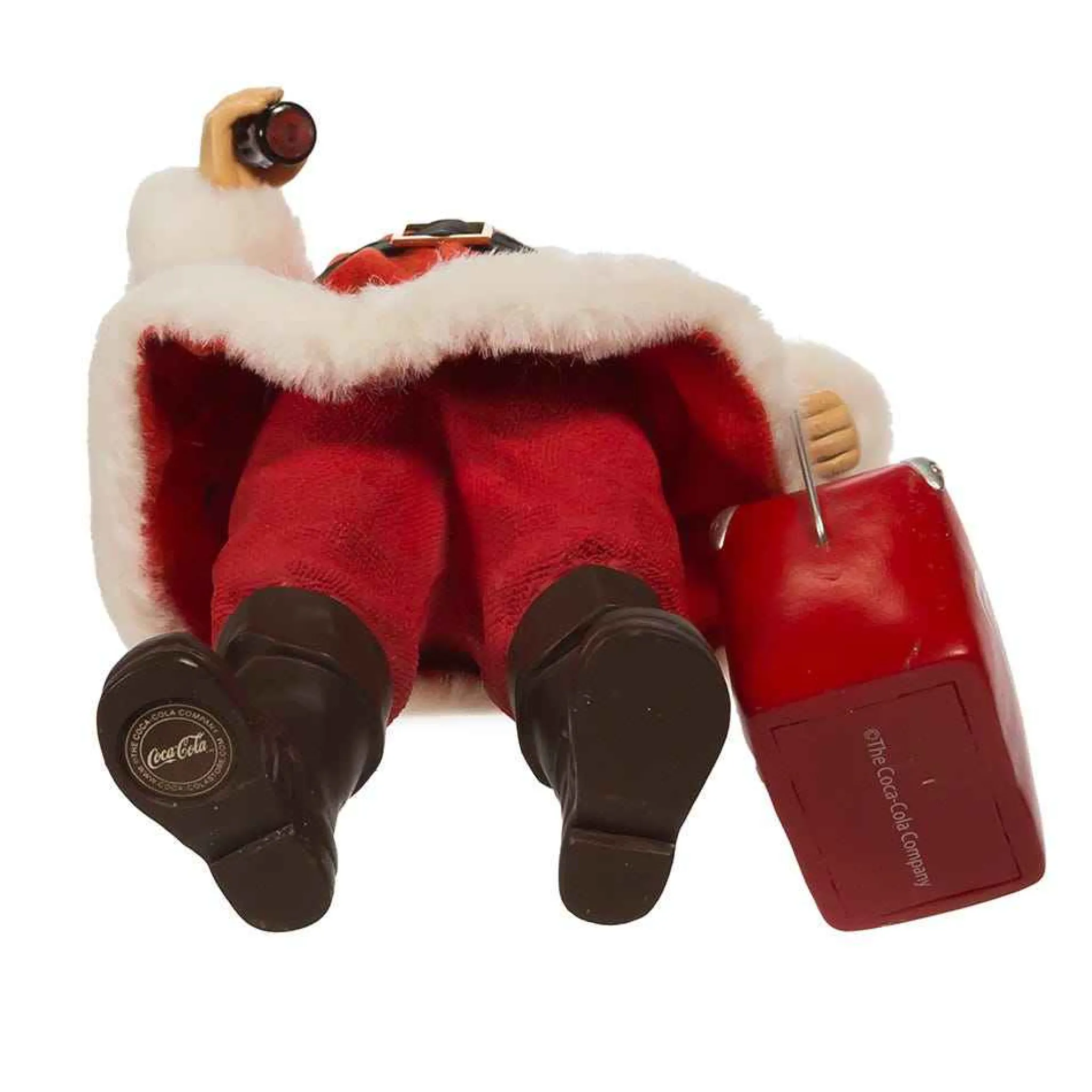 Kurt Adler 10.5-Inch Coke Santa With Cooler Table Piece