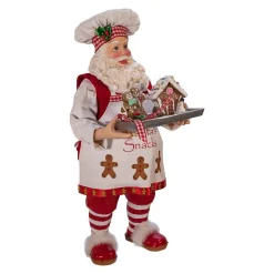 Kurt Adler 11-Inch Fabriche™ Gingerbread Chef Santa