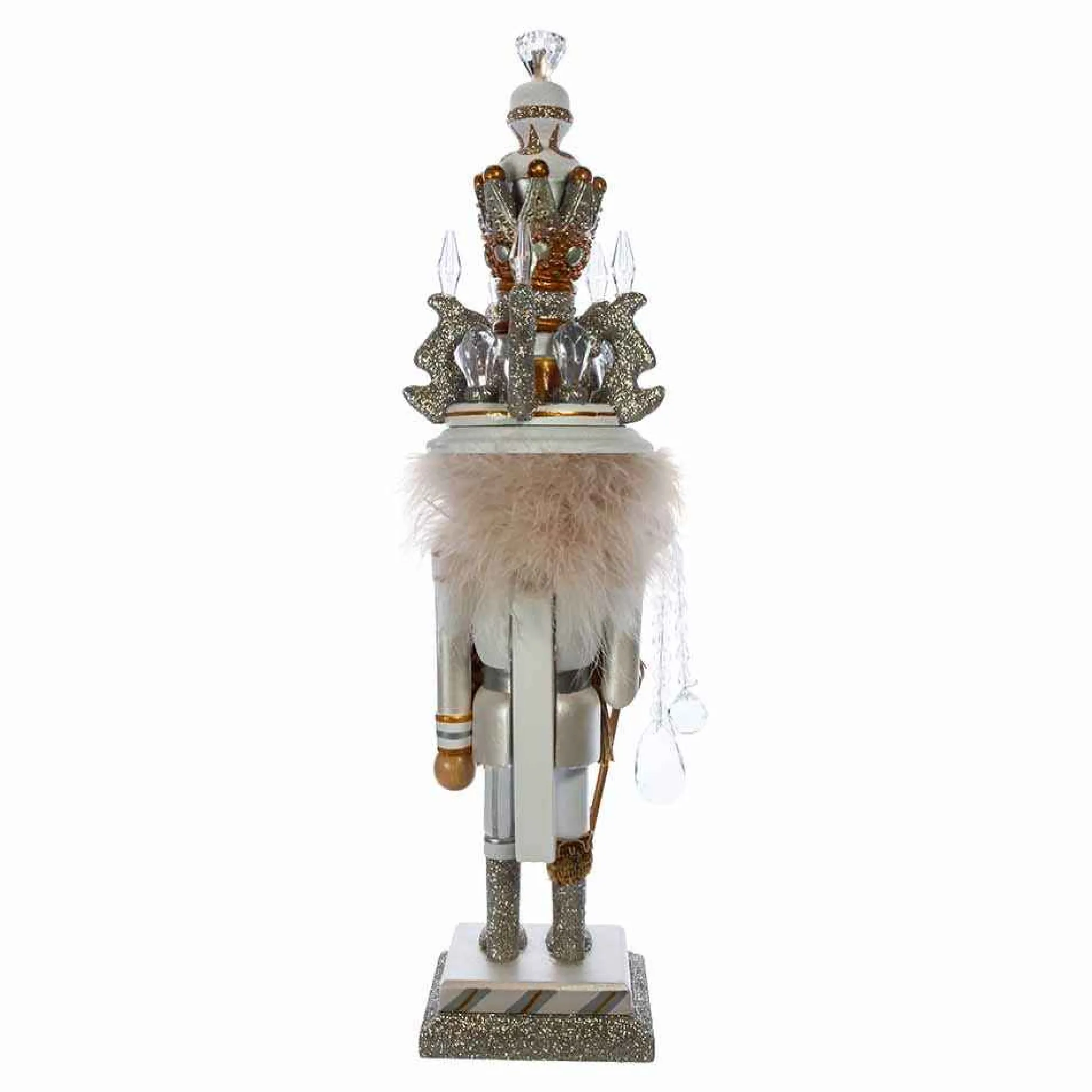 Kurt Adler 19-Inch Hollywood White And Gold King Nutcracker