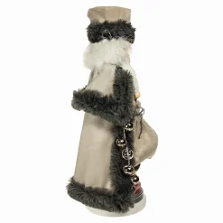 Kurt Adler 18-Inch Hollywood White And Gray Santa Nutcracker