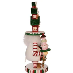 Kurt Adler 15-Inch Hollywood Battery-Operated Led Gingerbread House Hat Nutcracker