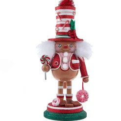 Kurt Adler 14-Inch Hollywood Gingerbread Boy Nutcracker