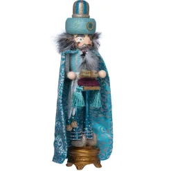 Kurt Adler 18-Inch Hollywood Turquoise King Nutcracker