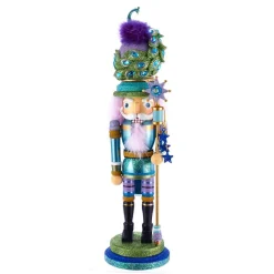 Kurt Adler 17.5-Inch Hollywood™ Peacock Hat Nutcracker
