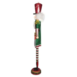 Kurt Adler 36-Inch Hollywood Red, White And Green Soldier Nutcracker