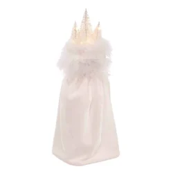 Kurt Adler 15-Inch Hollywood White Winter Led Hat Nutcracker