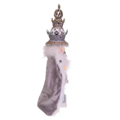 Kurt Adler 18-Inch Hollywood White Fur King Nutcracker
