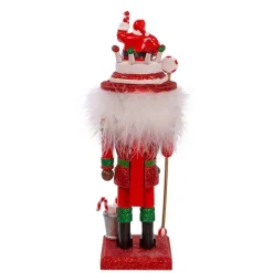 Kurt Adler 10-Inch Hollywood Black Nutcracker With Santa Hat