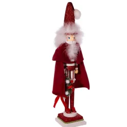 Kurt Adler 20-Inch Hollywood Red Skinny Nutcracker With Wreath