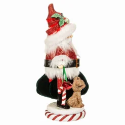 Kurt Adler 12-Inch Hollywood Santa And Pup Nutcracker