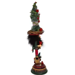 Kurt Adler 19.5-Inch Hollywood Cardinal In Tree Hat Nutcracker