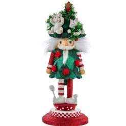 Kurt Adler 14-Inch Hollywood Cats In Tree Hat Nutcracker