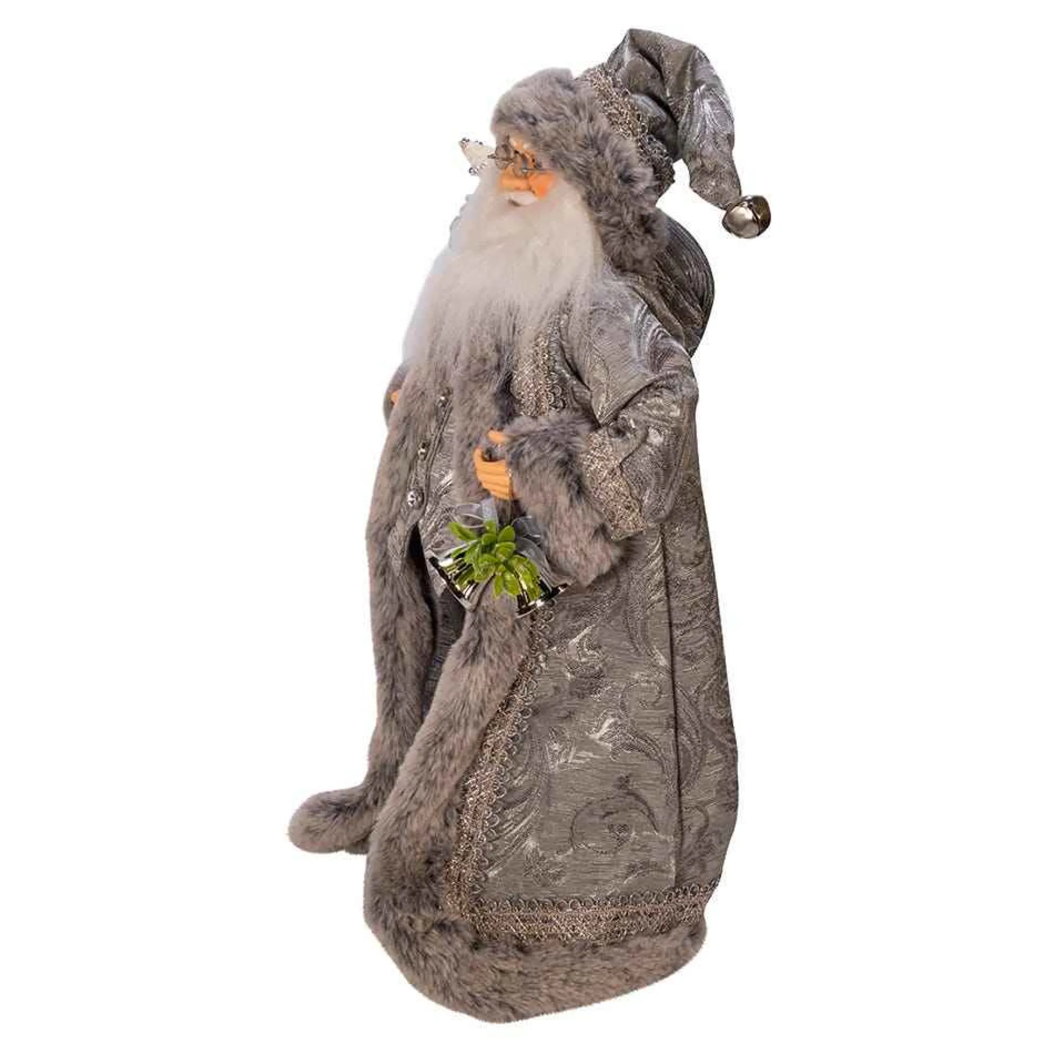 Kurt Adler 18-Inch Kringle Klaus Silver Santa