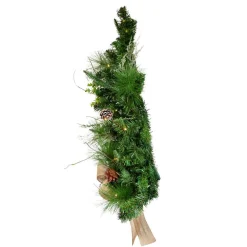 Kurt Adler 26-Inch Pre-Lit Pinecone Wall Tree With Bow