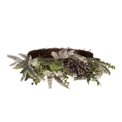 Kurt Adler 24-Inch Un-Lit Decorated Rattan Wreath With Blueberries