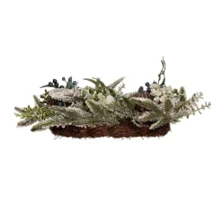 Kurt Adler 24-Inch Un-Lit Decorated Rattan Wreath With Blueberries