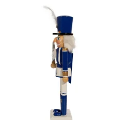 Kurt Adler 15-Inch Wooden Delft Blue Nutcracker