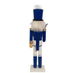Kurt Adler 15-Inch Wooden Delft Blue Nutcracker