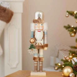 Kurt Adler 15-Inch Wooden Rustic Glamour Nutcracker