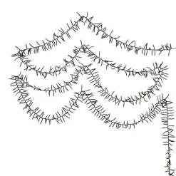 Kurt Adler 3000-Light 98-Foot Cluster Garland With Classic White Led Lights