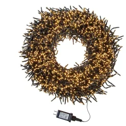 Kurt Adler 3000-Light 98-Foot Cluster Garland With Classic White Led Lights