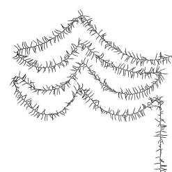 Kurt Adler 3000-Light 98-Foot Cluster Garland With Cool White Led Lights