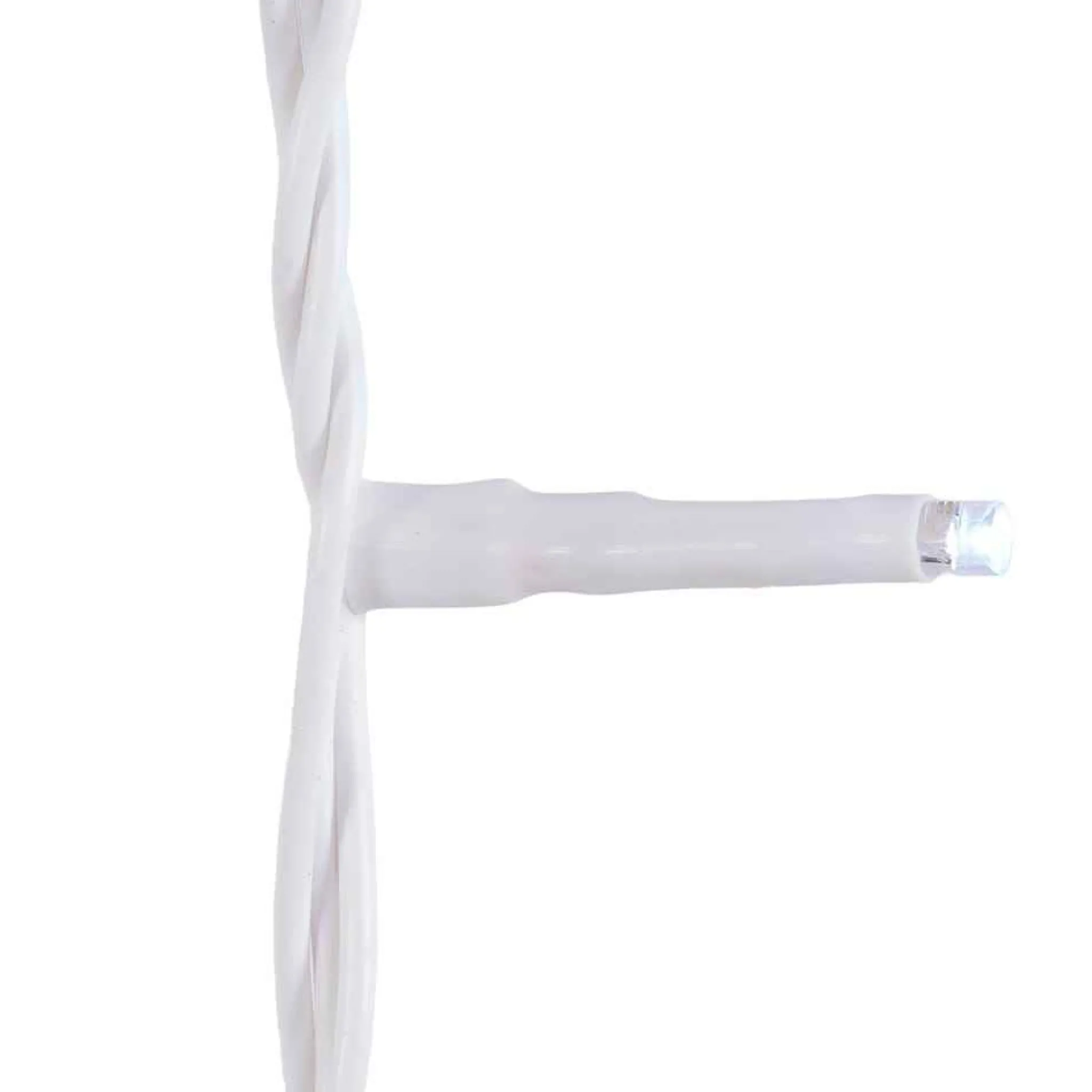 Kurt Adler 600-Light 49.2-Foot Cool White Led White Wire Rice Light Set