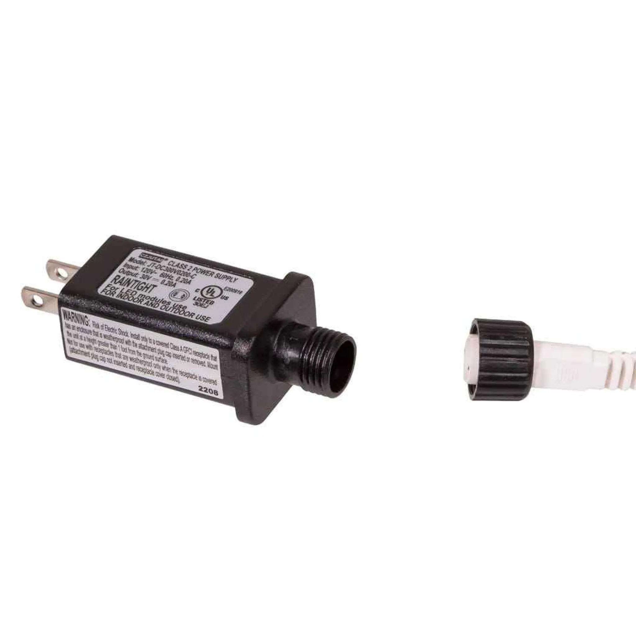 Kurt Adler 600-Light 49.2-Foot Cool White Led White Wire Rice Light Set
