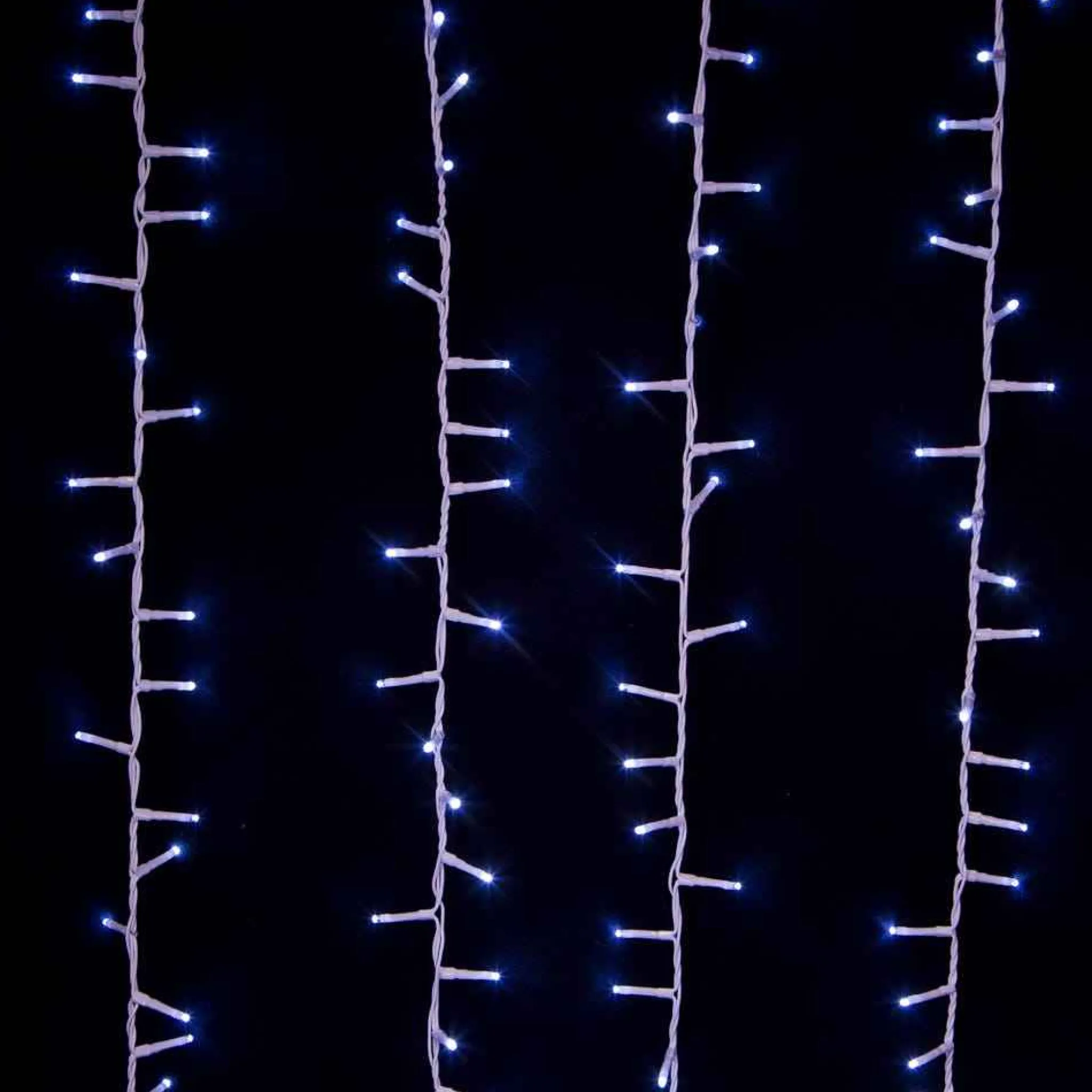 Kurt Adler 600-Light 49.2-Foot Cool White Led White Wire Rice Light Set