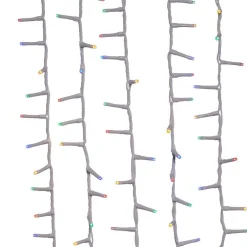 Kurt Adler 600-Light 49.2-Foot Multicolored Led White Wire Rice Light Set